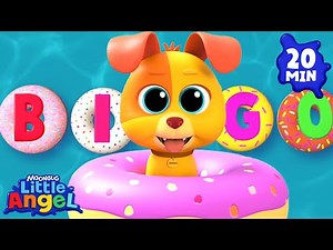 B.I.N.G.O! (ABC Learning) 🐶 Little Angel + More Nursery Rhymes and Kids Songs | Bingo and Baby John