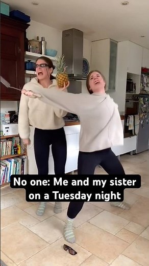 No one: Me and my sister on a Tuesday night #comedy #shorts #dancing #singing #twins #siblings