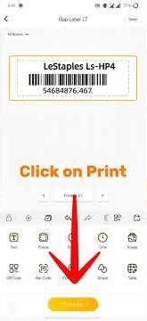 LeStaples Mobile Label Printer Ls-HP4