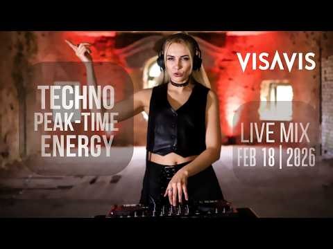 Techno (Peak-Time • Festive) Live DJ Set | Visavis DJ | Feb 18 2026