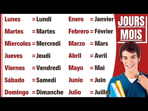 Learn Spanish [DAYS - MONTHS] Spanish vocabulary for beginners.