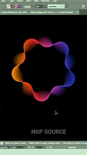 Colorful Gradient Wave Logo Design #graphicdesign #adobeillustrator #design