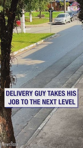 2025: Delivery guys are flying in air 😁 | Joyful