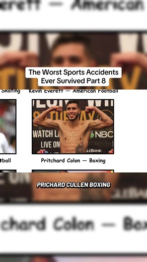 The Worst Sports Accidents Ever Survived. #allthatnobodyknows #Sports #HistoryTok #boxing #prichardcolon