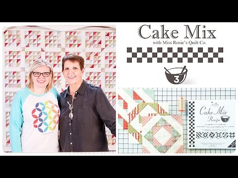 Cake Mix Recipe #3: Triangle Paper for Layer Cakes by Miss Rosie’s Quilt Co. of Moda Fabrics: