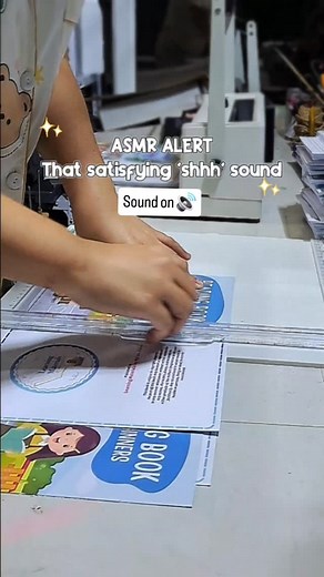 ASMR Alert: That satisfying 'shhh' sound #asmr #oddlysatisfying #crafting #bookbinding | Teacher Aileen Creates & Prints