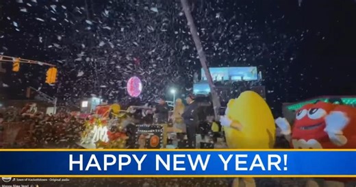 WATCH: M&M’s Ball Drop in Hackettstown rings in New Year