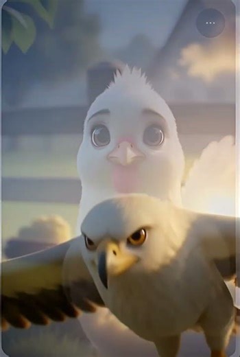 "The Hen and the Hawk: A Lesson in Kindness" #animation #ai
