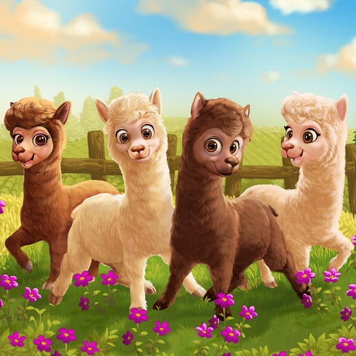 Feed 50 cool animals and make 300 different products in Family Farm! | Family Farm