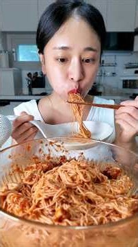 비빔국수 먹방( ft.주름미더덕쌈젓,자숙골뱅이 ) #mukbang