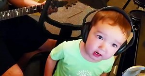 Musician Father Hears Toddler Performing Elvis — He Films Adorable Cover