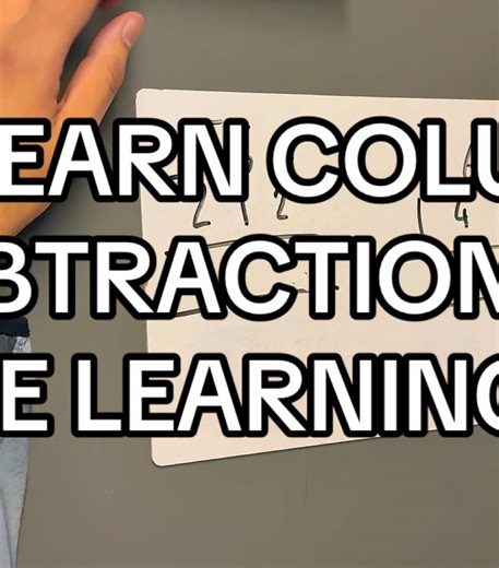 Learn both types of column subtraction in a simplified manner with one of our tutors. ➖🫶🏻#thelearninghub #washwoodheath #mathslearningvideos #columnsubtraction #fyp