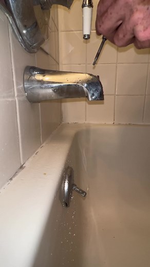 1.1M views · 5.1K reactions | QUICK & EASY Tub Spout Replacement #plumbing #plumber #plumbproud #plumblife #bath #bathroom #bathtub #tubspout #diy #howto #asmr #reels #reelsvideo #reelsviral #serviceplumber | Theconservativeplumber | Facebook