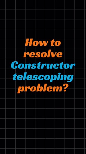 Shrayansh Jain | Builder Design Pattern | Constructor Telescoping Problem . . . #softwareengineer #softwaredeveloper #java #systemdesign #springboot | Instagram