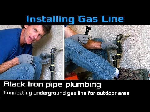 How to Connect Underground Natural Gas line for BBQ or Fire Pit to House