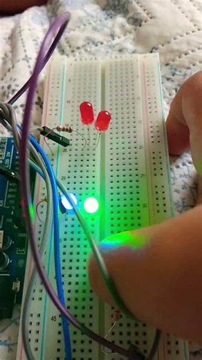 LED with Button 26 #arduino #pleasefeaturemeonyoutube #arduinoproject
