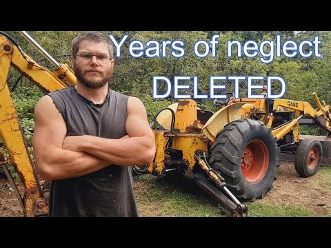 Our ABANDONED Case 580CK Backhoe gets some MUCH Needed Maintenance
