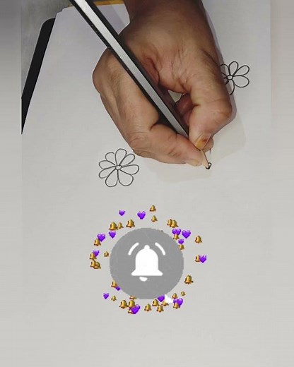 Easy & Beautiful Saree & Chadar Design Drawing on Paper ✨ Easy Border Design for Practice | Hibarts