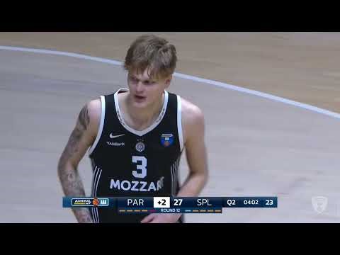 AdmiralBet ABA League 2025/26, highlights, Round 12: Partizan Mozzart Bet - Split (28.12.2025)