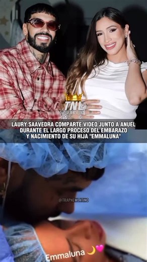 Trap New Latino on Instagram: "@laury_saavedra_23 compartió un íntimo video junto a @anuel enseñando el largo proceso de su embarazo y nacimiento de su hija "Emmaluna" 🤰🏼🌙 ¿Apoyas a esta pareja? 👹♥️ . . . . . . . . . . #Anuel #Emmaluna #AnuelAA #RealHastaLaMuerte"