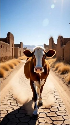 Cow & Littal Girl How to Friends | #shorts #emotionalstory #moralstory #moralfactorystory #trending