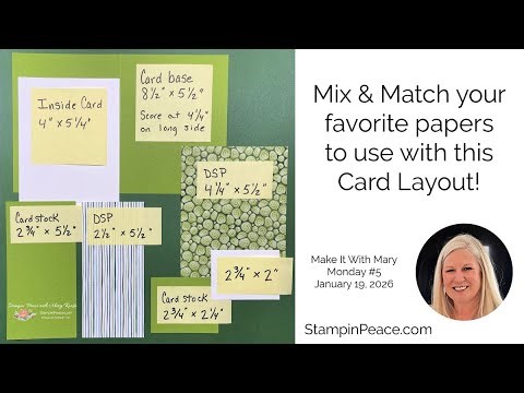 Mix and Match Designer Series Papers for this Easy Card Layout.