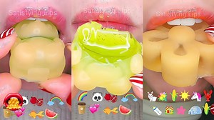 77K views · 2K reactions | ASMR mouth sounds emoji food challenge,...