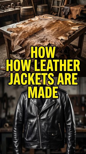 How a Leather Jacket Is Made #howitsmade #didyouknow #manufacturing
