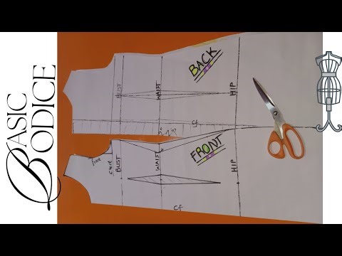 DETAILED BASIC BODICE TUTORIAL FOR BEGINNERS | Pattern Drafting Tutorial for Basic Dress Sewing
