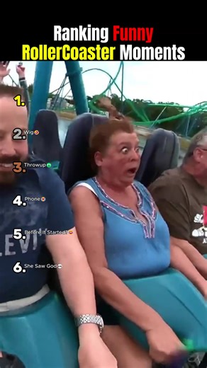 Ranking funny rollercoaster moments😭 #ranking #funny #rollercoaster #fyp #foryoupage
