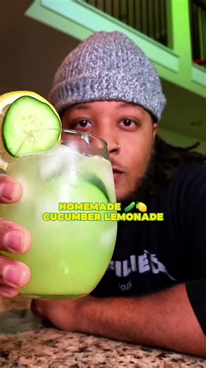 I can't believe how Good and refreshing this Homemade Cucumber Lemonade was 🤗 Recipe ⬇️ Ingredients: 1 medium Cucumber 1 cup lemon juice (6-7 lemons) 3 cups cold water Agave to taste #fyp #plantbasedbrandon #homemadelemonade #lemonade #cucumberlemonade #easyrecipe #freshlysqueezed #refreshing