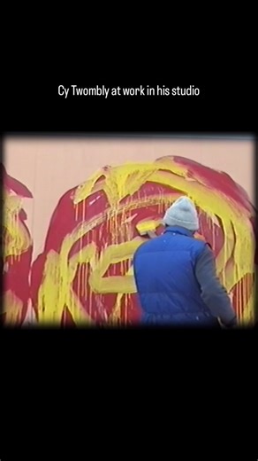 The Hopper Prize | Cy Twombly at work on large scale paintings in his studio. #cytwombly | Instagram
