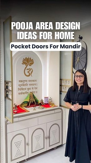 Pooja Area In Living Room | Small Space Mandir Ideas #home #interiordesign