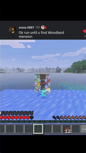 Run until you find the woodland mantion #minecraft #viral #gaming #minecraftchallenge #minecraftmeme