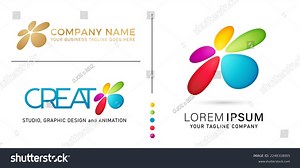 Illustration Abstract Shape Fives Colors Logos Stock Vector (Royalty Free) 2248318005 | Shutterstock