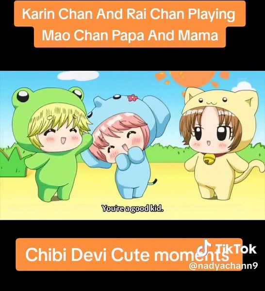 Chibi Devi Cute Moments with Karin and Rai Chan