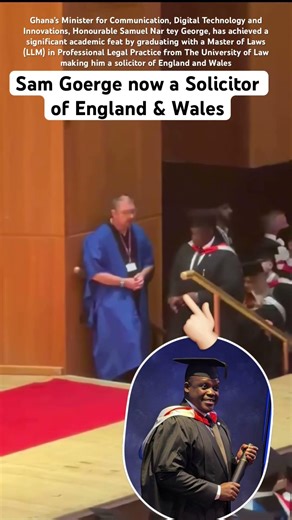 Ghana’s Minister Sam George Becomes UK Solicitor 🎓🇬🇭 Big Achievement! #shorts