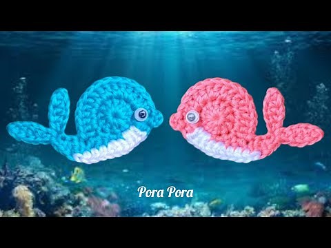 Crochet Whale Applique Tutorial I Crochet Nautical I Pora Pora Crochet