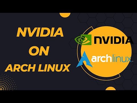 How To Install NVIDIA Drivers on ARCH LINUX for GAMING !!!