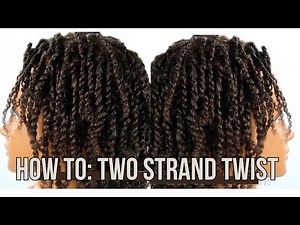 Two Strand Twists on Natural Hair | Wet and Dry Tutorial