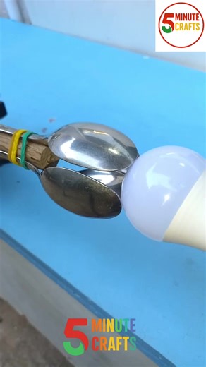 Genius DIY Tool Idea for Screwing Light Bulbs at Heights #diy #tips #Tools #ideas #lifehacks