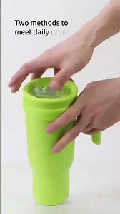 40 oz Vacuum Insulated Stainless Steel Tumbler with Handle & Straw | OEM Wholesale