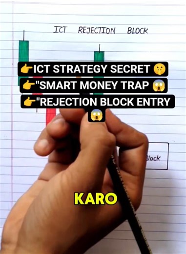 "SMART MONEY SECRET 😱[ ICT REJECTION BLOCK EXPLAINED]#trading #shorts #trendingshorts