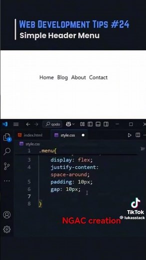 header menu | html | css #coding #frontendcourse #webdevelopment #programming #webprogramming