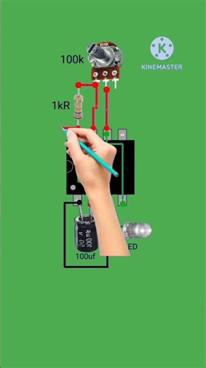how to make blinking LED circuit with 555 timer IC #seuntech