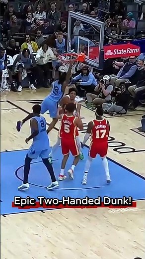 Ja Morant BREAKS FREE and Dunks with Two Hand dunk! #nba