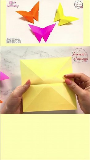 【簡単折り紙】蝶々🦋How to make paper Butterfly#蝶#तितली#kupu-kupu#бабочка#나비#蝴蝶#折り方#おりがみ#origami#摺紙#접기#shorts
