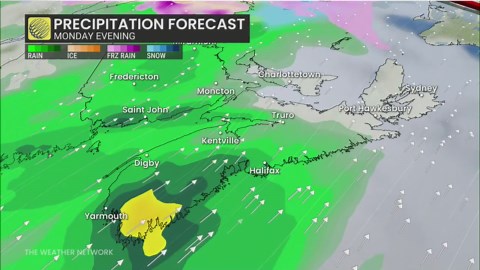 March thunderstorm & strong wind risk for Atlantic Canada