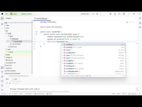 Java Program to Check Even or Odd | Testing Interview Execution