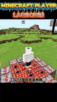 Minecraft Player launcher|| I Build a player launcher in Minecraft bedrock edition||#minecraft #game